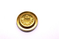 Магнитная основа для броши 23мм, цвет золото/платина, сплав металлов, 18-094, 1шт