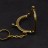 Фермуар (замок для сумочки) с кольцом 50х43х8мм, диаметр 22мм, цвет золото, железо, 1006-010, 1шт - Фермуар (замок для сумочки) с кольцом 50х43х8мм, диаметр 22мм, цвет золото, железо, 1006-010, 1шт