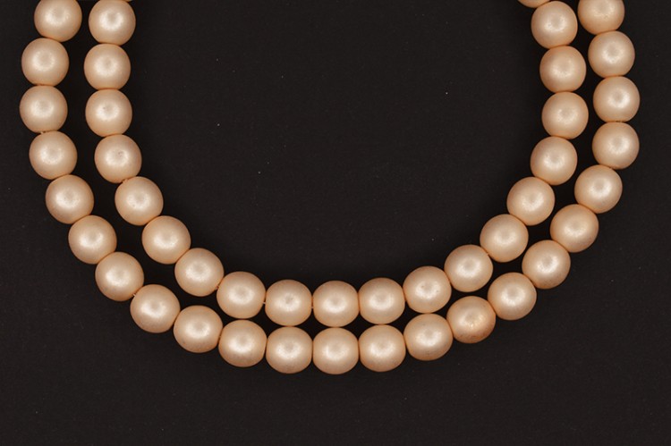 Жемчуг Preciosa, цвет 70173 матовый светло-персиковый, 6мм, 10шт Жемчуг Preciosa, цвет 70173 матовый светло-персиковый, 6мм, 10шт