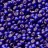 Бисер чешский PRECIOSA круглый 10/0 37100М матовый синий, серебряная линия внутри, 2 сорт, 50г - Бисер чешский PRECIOSA круглый 10/0 37100М синий, серебряная линия внутри, 50 г