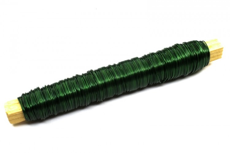 Проволока на бруске толщина 0,5мм, длина 50м, цвет темно-зеленый, 1009-007, 1шт Проволока на бруске толщина 0,5мм, длина 50м, цвет темно-зеленый, 1009-007, 1шт
