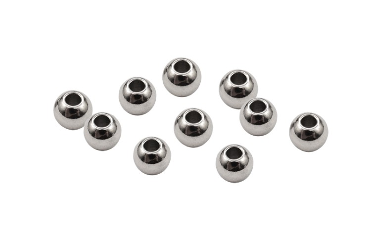 Бусина разделительная спейсер 4х3мм, отверстие 1,5мм, цвет стальной, хирургическая сталь, 24-112, 10шт Бусина разделительная спейсер 4х3мм, отверстие 1,5мм, цвет стальной, хирургическая сталь, 24-112, 10шт