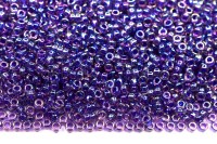 Бисер японский MIYUKI круглый 15/0 #0356 аметист/фиолетовый, радужный, окрашенный изнутри, 10 грамм