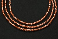Бусины граненые Firepolish 2мм, отверстие 0,6мм, цвет 275 медь, 712-006, 50шт