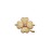 Коннектор-соединитель 1х1 Цветок 20х16х3мм, отверстие 1мм, цвет золото, латунь/цирконий, 14-102, 1шт - Коннектор-соединитель 1х1 Цветок 20х16х3мм, отверстие 1мм, цвет золото, латунь/цирконий, 14-102, 1шт