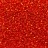 Бисер чешский PRECIOSA круглый 11/0 97050 красный, серебряная линия внутри, 50г - Бисер чешский PRECIOSA круглый 11/0 97050 красный, серебряная линия внутри, 50г