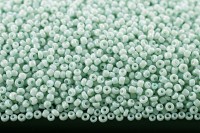 Бисер китайский круглый размер 12/0, цвет 0967 голубой непрозрачный блестящий, 450г