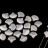 Бусины GINKO 7,5х7,5мм, отверстие 0,8мм, цвет 02010/29405 серебро сатин, 710-024, 10г (около 40шт) - Бусины GINKO 7,5х7,5мм, отверстие 0,8мм, цвет 02010/29405 серебро сатин, 710-024, 10г (около 40шт)