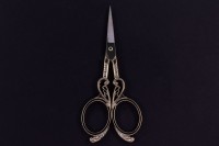 Ножницы для рукоделия, длина 110мм, цвет серебро, хирургическая сталь, 1011-044, 1шт