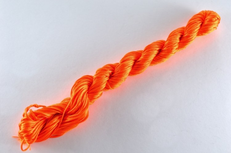 Шнур нейлоновый, толщина 1мм, длина 24 метра, цвет оранжевый, нейлон, 50-009, 1шт Шнур нейлоновый, толщина 1мм, длина 24 метра, цвет оранжевый, нейлон, 50-009, 1шт