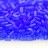 Бисер японский TOHO Bugle стеклярус 3мм #0942 сапфир, прозрачный, 5 грамм - Бисер японский TOHO Bugle стеклярус 3мм #0942 сапфир, прозрачный, 5 грамм