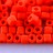 Бисер японский TOHO Cube кубический 4мм #0050F оранжевый закат, матовый непрозрачный, 5 грамм - Бисер японский TOHO Cube кубический 4мм #0050F оранжевый закат, матовый непрозрачный, 5 грамм