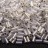 Бисер японский Miyuki Bugle стеклярус 3мм #0551 опал белый, серебряная линия внутри, 10 грамм - Бисер японский Miyuki Bugle стеклярус 3мм #0551 опал белый, серебряная линия внутри, 10 грамм