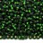 Бисер чешский PRECIOSA круглый 10/0 57060М матовый зеленый, серебряная линия внутри, 1 сорт, 50г - Бисер чешский PRECIOSA круглый 10/0 57060М матовый зеленый, серебряная линия внутри, 1 сорт, 50г