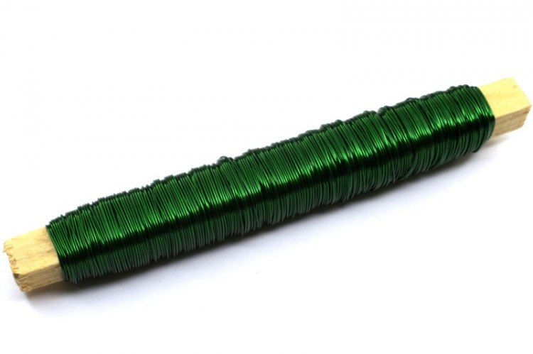 Проволока на бруске толщина 0,5мм, длина 50м, цвет зеленый, 1009-006, 1шт Проволока на бруске толщина 0,5мм, длина 50м, цвет зеленый, 1009-006, 1шт