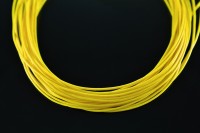 Шнур вощеный толщина 1мм, цвет желтый, полиэфир, 53-009, 1 метр