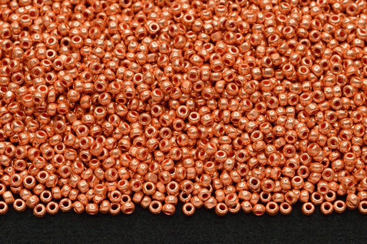 Бисер чешский PRECIOSA Граненый Шарлотта 13/0 18589 медный металлик, 2 сорт, около 10 грамм Бисер чешский PRECIOSA Граненый Шарлотта 13/0 18589 медный металлик, 2 сорт, около 10 грамм