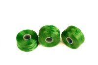 Нить для бисера S-Lon, размер АА, цвет green, нейлон, 1030-111, катушка около 68м
