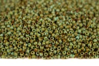 Бисер японский TOHO круглый 11/0 #Y309F василек матовый, hybrid Пикассо, 10 грамм