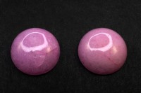 Кабошон круглый 16мм, Нефрит натуральный, цвет розовый, 2023-005, 1шт
