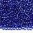 Бисер чешский PRECIOSA круглый 10/0 37050 синий, серебряная линия внутри, 1 сорт, 50г - Бисер чешский PRECIOSA круглый 10/0 37050 синий, серебряная линия внутри, 1 сорт, 50г