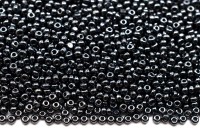 Бисер чешский PRECIOSA Граненый Шарлотта 13/0 49102 гематитовый непрозрачный, около 10 грамм
