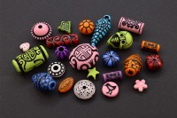 Бусины акриловые Микс 7-25х4-13мм, ассорти цветов, 540-176, 10г (около 12шт)