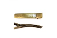 Основа заколки для волос Крокодил 59х12мм, цве античная бронза, железо, 19-046, 2шт