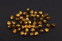 Бусины граненые Firepolish 3мм, отверстие 0,7мм, цвет 00030/67861 Apricot Metallic Ice, 713-055, 50шт