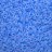 Бисер чешский PRECIOSA круглый 10/0 38336М матовый прозрачный, голубая линия внутри, 20 грамм - Бисер чешский PRECIOSA круглый 10/0 38336М матовый прозрачный, голубая линия внутри, 20 грамм