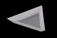 Тарелочка для бисера треугольная 7х7х1см, пластик, 32-078, 1шт