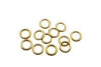 Кольца соединительные 6х1мм, неразъёмные, латунь, позолота, 13-167, 1г (около 12шт)