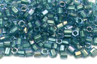 Бисер японский TOHO Hexagon шестиугольный 8/0 #0274 хрусталь/капри радужный, окрашенный изнутри, 5 грамм