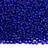 Бисер чешский PRECIOSA круглый 10/0 37080М матовый синий, серебряная линия внутри, 1 сорт, 50г - Бисер чешский PRECIOSA круглый 10/0 37080М матовый синий, серебряная линия внутри, 1 сорт, 50г