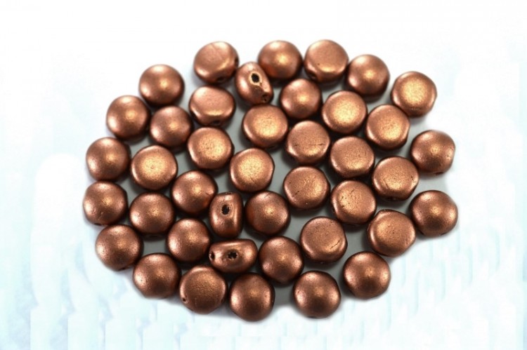 Бусины Candy beads 6мм, два отверстия 0,8мм, цвет 02010/01770 медный непрозрачный, 705-001, 10г (около 40шт) Бусины Candy beads 6мм, два отверстия 0,8мм, цвет 02010/01770 медный непрозрачный, 705-001, 10г (около 40шт)