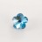 Риволи в форме цветка граненый 10х10х6,5мм, цвет голубой, стекло, без отверстия, 26-139, 1шт - Риволи в форме цветка граненый, 10*10*6,5мм, цвет голубой, стекло, без отверстия, 26-139, 1шт