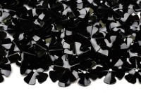Пайетки Цветок 13мм, цвет черный, 1022-013, 10 грамм