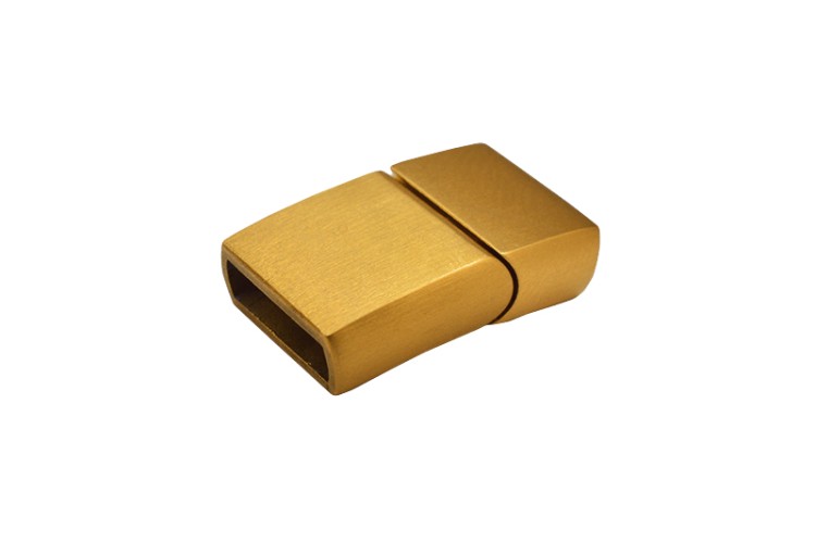 Замок-концевик магнитный Прямоугольный 20х12х5мм, отверстие 10х3мм, цвет золото, хирургическая сталь, 10-120, 1шт Замок-концевик магнитный Прямоугольный 20х12х5мм, отверстие 10х3мм, цвет золото, хирургическая сталь, 10-120, 1шт