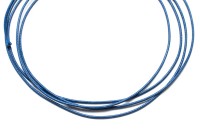 Шнур вощеный толщина 1мм, цвет голубой, полиэфир, 53-010, 1 метр