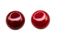 Кабошон круглый 16мм, Нефрит натуральный, цвет красный, 2023-006, 1шт