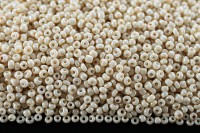 Бисер китайский круглый размер 12/0, цвет 0969 бежевый непрозрачный блестящий, 85г