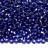 Бисер чешский PRECIOSA круглый 10/0 37050 синий, серебряная линия внутри, квадратное отверстие, 2 сорт, 50г - Бисер чешский PRECIOSA круглый 10/0 37050 синий, серебряная линия внутри, квадратное отверстие, 2 сорт, 50г
