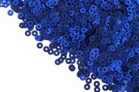 Итальянские пайетки плоские 3мм, цвет #0616W Bluette, 3 грамма