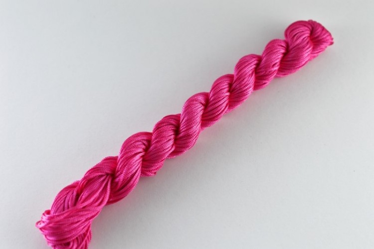 Шнур нейлоновый, толщина 1мм, длина 24 метра, цвет розовый, нейлон, 50-008, 1шт Шнур нейлоновый, толщина 1мм, длина 24 метра, цвет розовый, нейлон, 50-008, 1шт