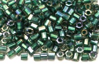 Бисер японский TOHO Hexagon шестиугольный 8/0 #0270 хрусталь/зеленый радужный, окрашенный изнутри, 5 грамм