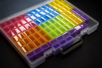 Контейнеры для мелочей 36х26х4,4см, 30 штук по 3 ячейки, размер ячейки 3х3см, 1005-078, 1уп