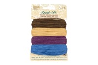 Шнур вощеный Beadsmith, толщина 1мм, ассорти цветов, микс adventures calling, полиэфир, 53-037, 1 упаковка