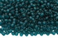 Бисер японский TOHO круглый 11/0 #0007BDF изумруд, матовый прозрачный, 10 грамм