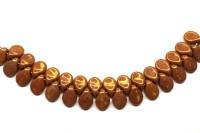 Бусины Pip beads 5х7мм, цвет 02010/14497 коричневый, 701-045, 5г (около 36шт)