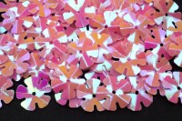 Пайетки Цветок 13мм, цвет розовый, 1022-004, 10 грамм